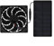 HOHOVYVY Solar Ventilator Gewächshaus,2W 4V Solarbetriebener Abluftventilator Umweltfreundlicher Belüftungslüfter Für Gewächshaus Wohnmobil Gartenhaus