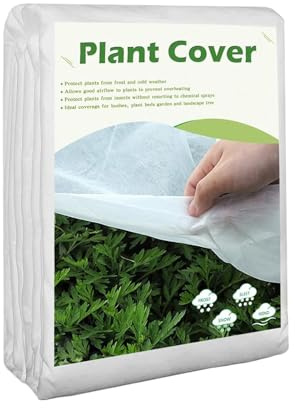 Yanayi Winter Pflanzenabdeckungen Frostschutz | Frostschutzvlies Winterhauben Pflanzen,Kälteisolierende Sonnenschutzdecken Für Obstbäume Garten | Gewächshaus Freiland Beet Landschaftsbau