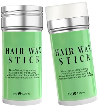 Flintronic Haarwachs Stick, Wachsstab für Haare Hair Wax Stick, Pomade für Herren Damen mit Bienenwachs, Lässt das Haar Ordentlich und Ordentlich Aussehen für Sleek Looks & Ponytails, Grün