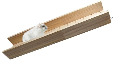 THCTYRP Puente de escalada de madera para animales pequeños, 60 cm, con gancho para colgar