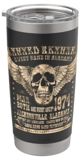 Lynyrd Skynyrd Sweet Home Alabama 74 Rock Festival Biker 70er Jahre Doppelwandiger Edelstahl-Thermobecher