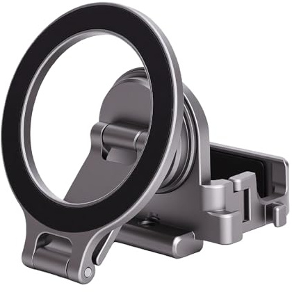 Jectse Magnetisk Monteringsstativ för 4 3-kamera, med 17 Starka Magneter, Aluminiumlegeringsexpansionsadapter, Kallskofäste, Dämpningsaxel, för Telefonteleprompterhållare