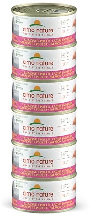 almo nature Megapack Katzenfutter nass - Lachs und Huhn - 6er Pack (6x70g)