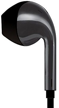 Cable Technologies iEar Black Stereo-Kopfhörer mit eingebautem Mikrofon und Fernbedienung, Geräuschisolierung, flaches Kabel