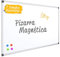 OFITURIA Pizarra Magnética Lacada Con Marco De Aluminio Resistente Fácil De Borrar En Seco, Blanco, (1500X1000 MM)