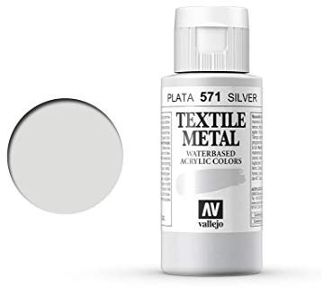 Vallejo Textile Color 40571 Metallic Silver (60ml)