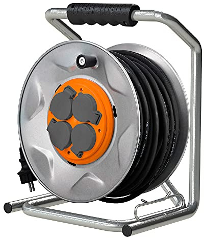 Zenitech - Aufroller für Baustelle, IP44-4 Steckdosen, 16 A, 3 G2,5 mm²-35 m – Zenitech