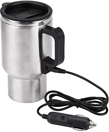 Coupe de chauffage de voiture - Bouilloire de voiture, tasse de chauffage de voiture électrique en acier inoxydable for l'eau de thé de café 450ml 12V