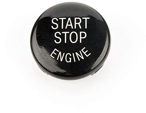 LST Start Stop Engine Knopf Abdeckung schwarz kompatibel mit BMW 1er 3er 5er X1 Z4 E-Serie