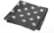 Breiter Edelweiß Trachtentuch Nickituch Trachten-Nickituch Schal Tuch aus 100% Baumwolle 50 x 50 cm (Schwarz)