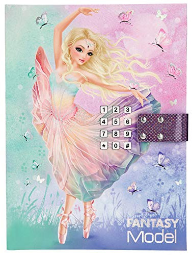 Depesche 11052 Tagebuch mit Code und Sound, Fantasy Model Ballett, rosa, ca. 20,5 x 15 x 3 cm