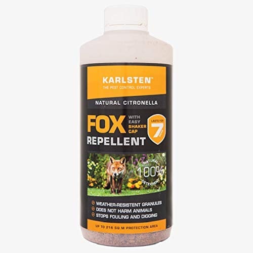 Karlsten Fox Off Anti Digging & Fouling Granules, Natural Fox Damage Deterrent Stopes Foxes Destroying Gardens 650G