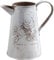 Verve Jelly Vaso in metallo in stile rustico francese, vaso fiore di brocca brocca shabby chic, brocca rustica country Porta fiore decorativa con brocca primitiva per il matrimonio della decorazione