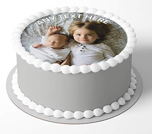 Own Image, Photo or Logo Edible Cake Topper Personalised Icing or Wafer Any Size (Icing)