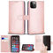 Case Compatible With iPhone 12 Pro Max - [6.7 Inch] 2020 Leather Wallet Book Flip Folio Stand View Case for iPhone 12 Pro Max (6.7) (Rose Gold)