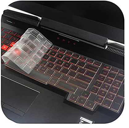 Keyboard cover Keyboard Protection for HP,17 Inch Slim Waterproof TPU Protective Cover for HP 17.3`` Omen 17-An013Tx 17-An014Tx Plus GTX1060 RX580-Clear