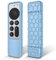Fintie Fernbedienung Hülle für Apple TV 4K / HD Siri Remote 2022 2021 (3. / 2. Gen) - [Bienenstock Serie] Leichte rutschfeste Stoßfeste Silikon Schutzhülle Slim Case Cover, Himmelblau