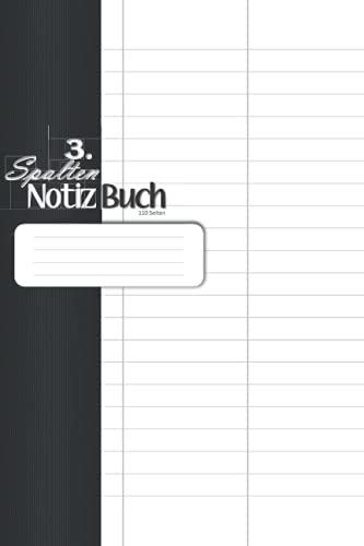 3-Spalten-notizbuch. 110 Seiten.