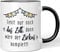 JUNIWORDS Tasse, Fehlt nur noch das Zelt, dann wäre der Zirkus komplett!, Wähle Farbe, Schwarz