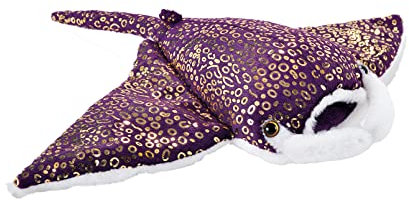 Wild Republic Foilkins Manta, Stofftier, 30 cm, Kuscheltier Kinder, realistisches Plüschtier, Öko-Kuscheltier, Flauschige Kuscheltiere, Füllung gesponnen aus recycelten Wasserflaschen