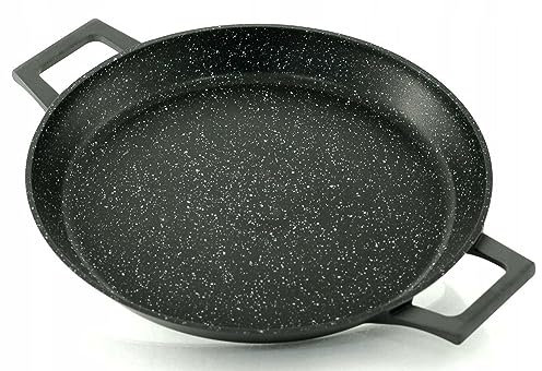 Cheffinger Poêle à Paella 40 cm | Induction | Avec Gants | Poêle de Service