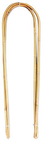 U-Rankgitter aus natürlichem Bambus, U-Form für Pflanzenunterstützung, 91,4 cm, 3 Stück