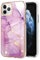 IMIRST Basic Case Compatiable with iPhone 11 Pro Max IMD Soft TPU Silicone Bumper Matte Marble Scratch-Resistant Slim Protective Phone Case Back Cover for Apple iPhone 11 Pro Max，YBI Light Purple