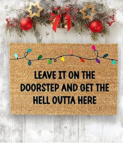Funny Home Alone Doormat,Christmas Doormat,Funny Doormat Non Slip Floor Mat for Home Bathroom Kitchen Entrance 36X24 Inch