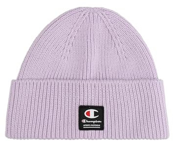 Champion Unisex Lifestyle Caps (806069) -Recycled Acrylic Knitted Yarn Block Logo Beanie-Mütze, lila (VS057), One Size