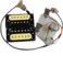 Humbucker Gitarren-Tonabnehmer-Set mit 4C-Kabelbaum, Push-Pull-Schalter für Gibson Epiphone E-Gitarre, Ersatzteile (Zebra-schwarzer Rahmen)