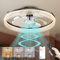 FIMEI 19.7'' Ceiling Fans with Light and Remote, 6 Speeds Blade Reversal & Dimmable, Remote Control & APP, Quiet Ceiling Fan with Lamps for Living Room, Dining Room, Bedroom, Office, Timer