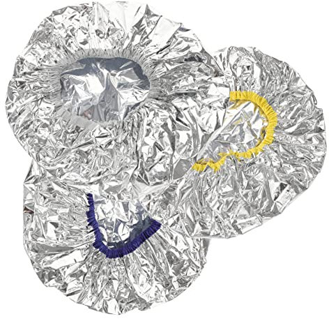 Healvian 3stücke Pack Alufolienhut Für Haar Haarkappe Mit Backöl Elastische Wärmekappe Für Tiefenpflege Haarkappe Aus Alufolie Für Färben Und Pflege