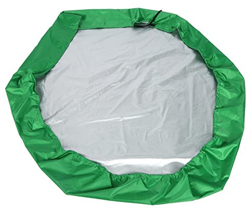 Akozon Silver-Coated Waterproof Hexagonal Children Sandpit Cover, Sandbox Protector with Drawstring, Dustproof & Sunshade Canopy Cover for Garden Bathing Pool, Year-Round Weather