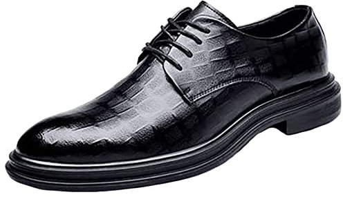 Dinglong Scarpe pianta Larga Donna Scarpe Casual da Uomo d'Affari Scarpe Casual in Pelle a Punta Britannica Scarpe pianta Larga Donna Scarpe Uomo Scarpe Antinfortunistiche Uomo Ciabatte Uomo