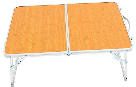 VILLCASE Campingtisch Aus Aluminium Klappbar Kleiner Tragbarer Klapptisch Für Haushalt Bettschreibtisch Wohnaccessoire Mit Klappbaren Beinen Nachttisch Für Outdoor Innenverwendung Leicht