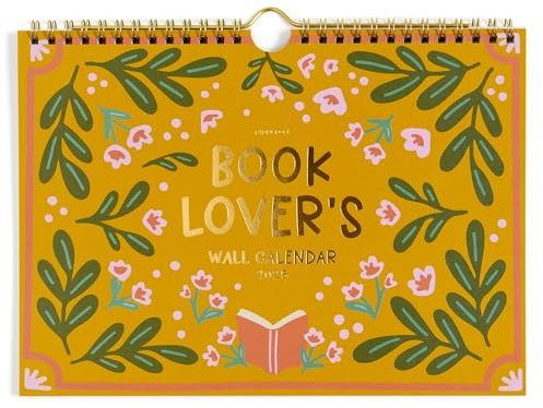 Pippi Post Buchliebhaber 2025 Spiralwandkalender für 12 Monate, hängender Monatskalender, Bürokalender, perfekter Kalender 2025, Wanddekoration und Buchliebhaber, Geschenke