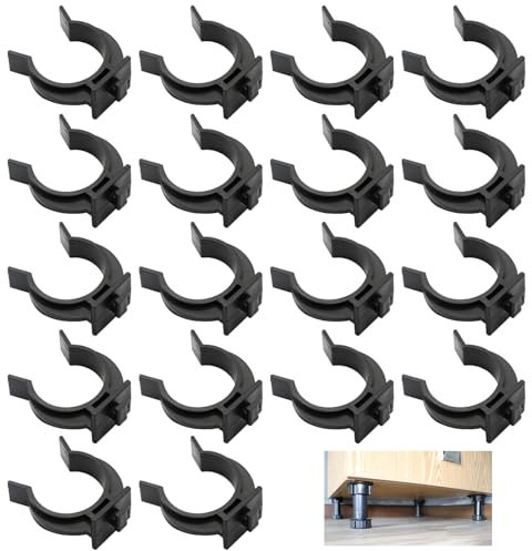 Scettar 18 piezas fijación zócalo cocina (negro), clip zócalo de cocina, fijación de zócalo de cocina, clips de fijación aplicables a zócalo de cocina, armarios de cocina, mesas, camas y armarios de