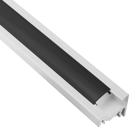 A20 LED Aluprofil weiß Eckprofil 30° schwarz für LED-Streifen 2 m | Für sauber eingelegte LED-Streifen mit geschützter Führung und gleichmäßiger Lichtverteilung, 30°