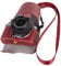 VOVMOEYA Schützende Kameratasche für spiegellose Fujifilm XM5-Kamera, Fuji X-M5-Kameratasche, Fuji XM5-Halbtasche mit Frontabdeckung, mit Schultergurt, vollständiger Schutz, Druckknopf, Rot