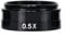 Microscope Objectives Lens, 0.3X/0.5/0.7X/2X Optical Coated Lens For Barlow Lens Stereo Microscope, For Astronomical Telescope Eyepieces(0.5X)