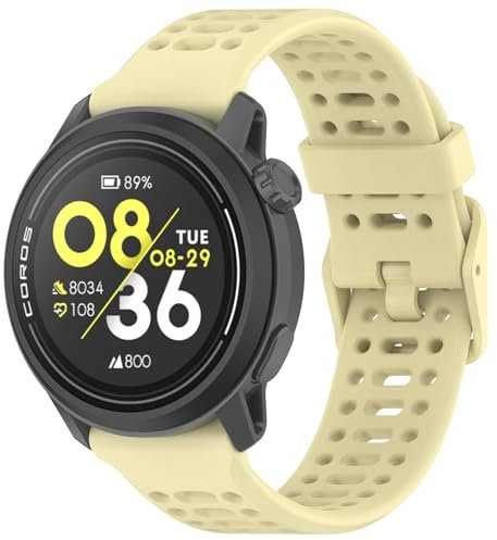 Silikon-Armband für Coros Pace 3, verstellbares Ersatzarmband, Sportuhrband für Coros Pace 3 Outdoor-Smartwatch, Damen und Herren, Einheitsgröße, Silikon, 0