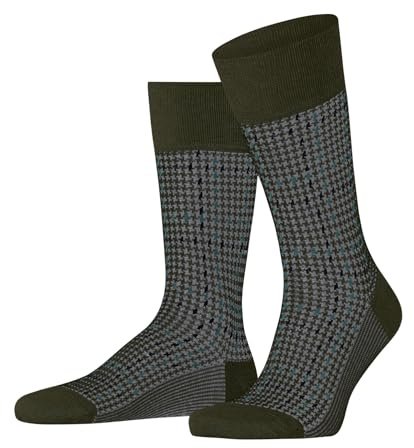 FALKE Herren Family Special Edition Houndstooth Socken Baumwolle