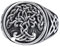 Bague Viking Nordique Arbre de Vie Noeud Celtique - Chevalière Ronde Yggdrasil Vintage en Acier Inoxydable Pour Homme - Mode Unisexe Hip Hop Cocktail Party Bague Biker Bijoux