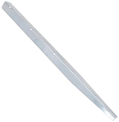 Galvanised Log Roll Pin 450mm Wooden Border Edging Garden Lawn Yard