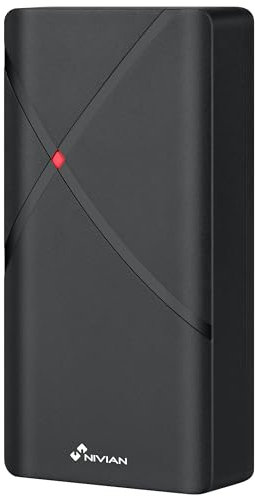 NIVIAN Control de Accesos RFID Exterior IP68 | Apertura con Tarjetas y Llaveros de Proximidad | hasta 2.000 Usuarios | Configuración con Mando a Distancia | Sistema de Seguridad para Puertas