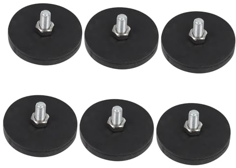 BATHVEVE Lot de 6 Aimants Puissants Recouverts de Caoutchouc Base pour Support de Fleurs de Mariage sur Voiture