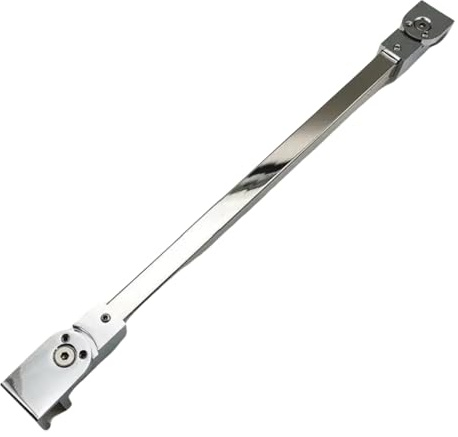 Barre de support pour paroi de douche, Barre de support de porte de douche sans cadre en acier inoxydable, argent 30-100cm(50cm)
