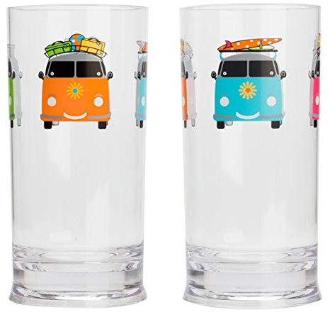Camper Smiles Printed Acrylic Tall Tumbler