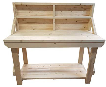 ACORN Wooden Workbench With Back Panel - Handmade Heavy Duty Work Table - Made From Construction Grade Timber (5ft)