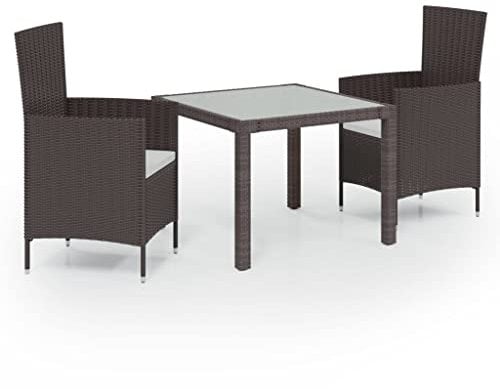 vidaXL Gartenmöbel 5-TLG. Poly Rattan Sitzgruppe Gartengarnitur Sitzgarnitur